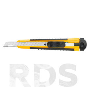 Нож с резиновой ручкой, 9мм, цветная коробка, HARDY /0510-340901