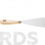 Шпатель 25 мм, нержавеющая сталь, деревянная ручка, серия 71, "HARDY" /0835-710002 - фото