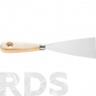 Шпатель 60 мм, нержавеющая сталь, деревянная ручка, серия 71, "HARDY" /0835-710006 - фото