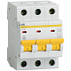 Автоматический выключатель "ИЭК" ВА47-29 3P 10A характеристика C 4,5кА / MVA20-3-010-C - фото