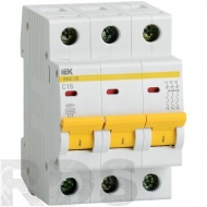 Автоматический выключатель "ИЭК" ВА47-29 3P 20A характеристика C 4,5кА / MVA20-3-020-C - фото