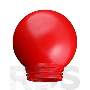 Рассеиватель антивандальный РПА 85-001 (шар-пластик) красный (диаметр 150 мм) - фото