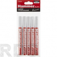 Маркер белый строительный, Hammer Flex 601-046 /718499 - фото 2