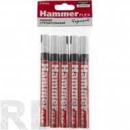 Маркер черный строительный, Hammer Flex 601-045 /718497 - фото 2