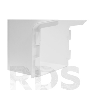 Короб маскировочный для плинтуса ПВХ Aqua 100*110*92мм - фото