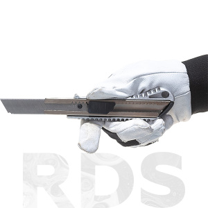 Нож с выдвижным лезвием 18 мм, метал/корпус, металлическая направляющая, автофиксатор, "Вихрь" - фото 3