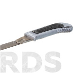 Нож с выдвижным лезвием 18 мм, метал/корпус, металлическая направляющая, автофиксатор, "Вихрь" - фото