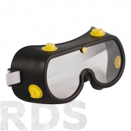 Очки защитные, черные, закрытого типа, с непрямой вентиляцией, ПВХ "FIT" - фото 2