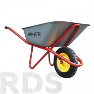 Тачка строительная, 110 л / 220 кг, одноколесная, "HOGER" - фото