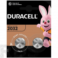 Батарейка (таблетка) CR2032 "Duracell", 2шт/уп - фото