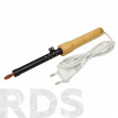 Паяльник с деревянной ручкой, 80 Вт, 220 В, "REXANT" - фото