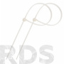 Стяжка кабельная (хомут), 200х3,6мм, белая - фото