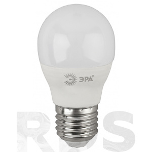 Лампа светодиодная ЭРА P45, 10Вт, нейтральный белый свет, E27 - фото