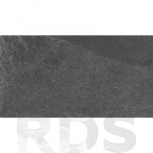 Керамогранит TE04, черный, неполированный, 80x160x1,1 см - фото