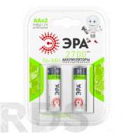 Аккумулятор AA (HR6), 2700mAh, "ЭРА" - фото