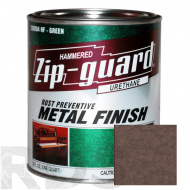 Краска для металла антикоррозийная "ZIP-GUARD" коричневая, молотковая - фото