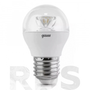 Лампа светодиодная Gauss LED 3W E27 2700K - фото
