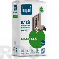 Клей эластичный для тяжелых плит любого формата "MAXIFLEX", 25 кг, Bergauf - фото