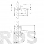 Смеситель для ванны с коротким изливом LEMARK POINT LM0314C - фото 2