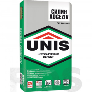 Обрызг штукатурный Силин Adgeziv, Юнис, 20 кг