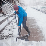 Лопата снеговая, 500 х 350 мм, с черенком, пластмассовая, "Буран" - фото 2
