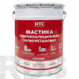 Мастика гидроизоляционная полиуретановая HTC 6 кг, красный - фото
