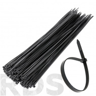 Стяжка кабельная (хомут), 150х3мм, черная - фото 2