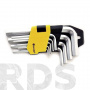 Ключи имбусовые, 1,5-10 мм, HEX, 9 шт., "UNIVERSE" - фото