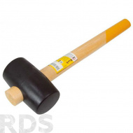 Киянка 230 гр, черная резина, деревянная ручка, "InWork" - фото