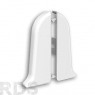 Торцевые (пара) для плинтуса 55мм "Идеал Классик" (1 пара во флоупак), 001 Белый - фото