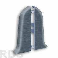 Торцевые (пара) для плинтуса 55мм "Идеал Классик" (1 пара во флоупак), 024 Синий - фото