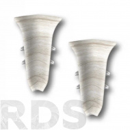 Угол внутренний для плинтуса 55мм "Идеал Классик" (2шт. во флоупак), 267 Клен белый - фото