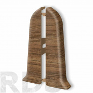 Торцевые (пара) для плинтуса 70мм "Идеал Классик" (1 пара во флоупак), 281 Палисандр - фото