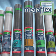 Мембрана влаго-ветрозащитная однослойная Megaflex Standart A (1.6, 70 м2) - фото 2