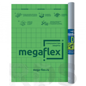 Megaflex Standart D (ш 1.5, 70 м2) усиленная паро-,гидроизоляционная пленка - фото