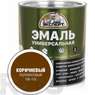 Эмаль ПФ-115, полуматовая, коричневая, 0,8 кг, ЭКСПЕРТ - фото 2