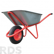 Тачка строительная, объем 90л, 200 кг, одноколёсная, D 380мм, "FIT РОС" - фото