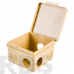 Распаячная коробка ОП D80х80х50мм, сосна, IP54, 7вх, ЭРА - фото 2
