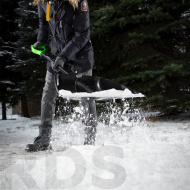 Лопата для уборки снега пластиковая PROFI, 550х415х1405 мм, алюминиевый черенок // Palisad - фото 2