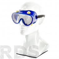 Очки защитные, прозрачные, закрытого типа, с непрямой вентиляцией, поликарбонат "СИБРТЕХ" /89160 - фото