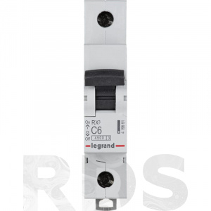 Автоматический выключатель Legrand RХ3 С6А 1П 4500