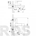 Смеситель для ванны LEMARK PLUS GRACE LM1512C - фото 2