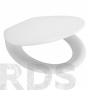 Сиденье для унитаза  (Сантек) "Бриз" белое дюропласт - фото