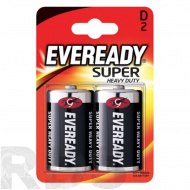 Батарейка D "Energizer Eveready SUPER", 2шт/уп - фото