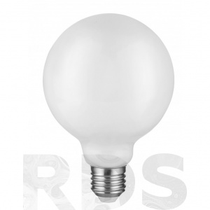 Лампа светодиодная ЭРА G125, 15Вт, теплый свет, E27