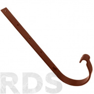 Крюк желоба металлический, 210 мм, д=125 мм, коричневый, "Murol" - фото