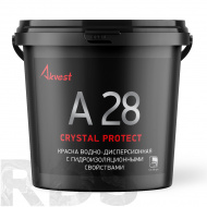 Краска универсальная гидроизоляционная АКВЕСТ-28 CRYSTAL PROTECT, матовая, прозрачная, 10кг - фото