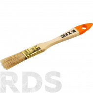 Кисть флейцевая DEXX, деревянная ручка, натуральная щетина, индивидуальная упаковка, 20мм - фото