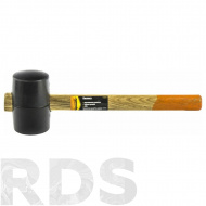 Киянка 450 гр, черная резина, обратная деревянная ручка, "SPARTA" - фото