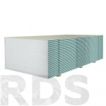 Гипсокартон ГКЛВ /12,5 х1200 х 2000 / "КНАУФ-лист" влагостойкий 491764 - фото 2